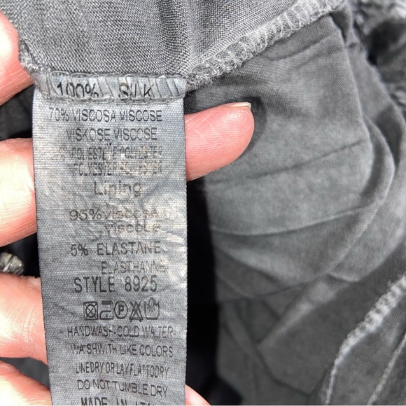 Tempo Paris Top Womens XL Burnout Velvet Whimsigoth Fairy Floral Boho Sheer - Picture 11 of 11